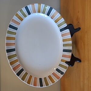 MIDWINTER POTTERY Mexicana Fine Tableware Oval Serving Platter by Jessie Tait